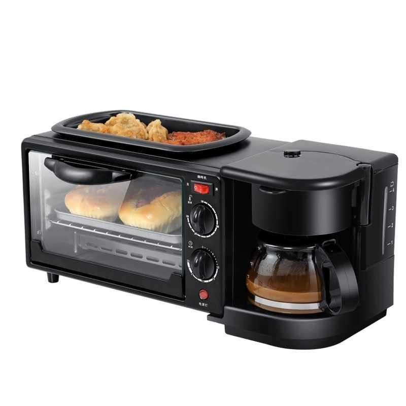 0Oven Multifungsi Fleco 906 3 In 1 Mesin Oven Pemanggang Roti Listrik
