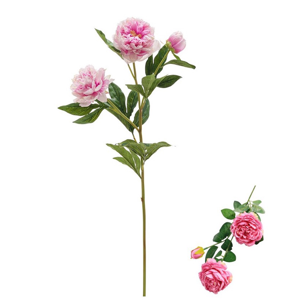 BRGUNIK Tanaman Hias Plastik Artificial Tangkai Bunga Peony Artifisial Mawar Edelweis Kering Murah Import F002
