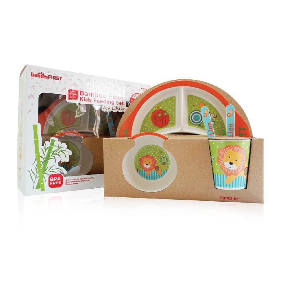 Babiesfirst Bamboo Kids Fiber Feeding Set - BF502 (Zoo Edition)