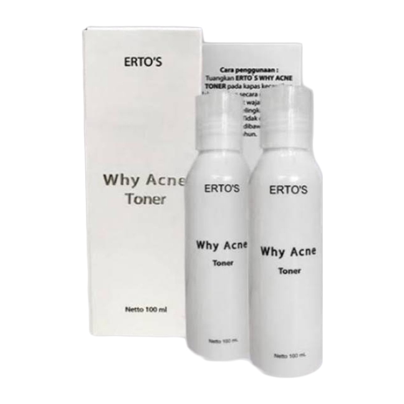 ERTOS WHY ACNE TONER ERTO'S WHY ACNE TONER PERAWATAN WAJAH ANTI JERAWAT BPOM ORIGINAL 100%