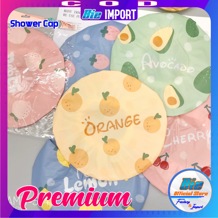 Shower Cap Karakter / Penutup Kepala Korean Style Impor Best Seller