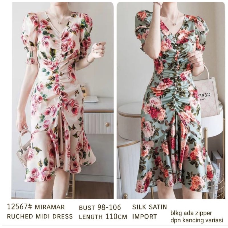 12567# Miramar Ruched Mini Dress import