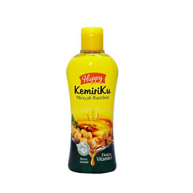 [COD] Minyak Kemiri Pelebat Penumbuh Perangsang Rambut dengan Ekstra Vitamin E - Happy Kemiriku Minyak Rambut BPOM 100 ML