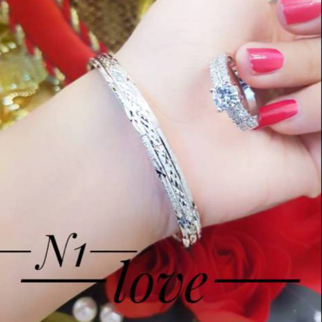 Xuping set perhiasan lapis emas 24k 0815