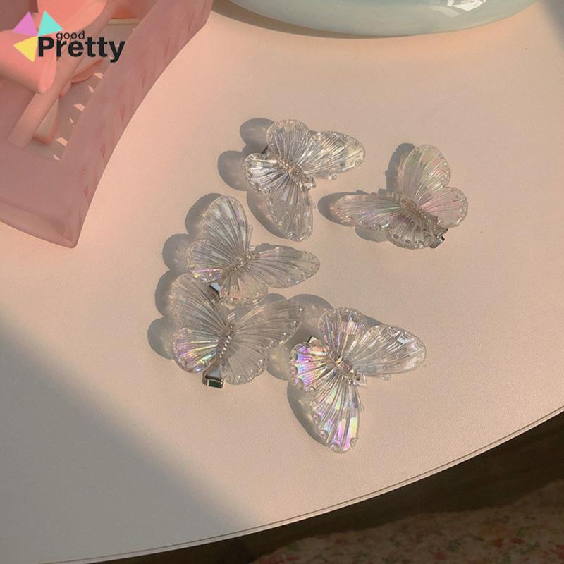 Butterfly Jepit Rambut Bentuk Kupu-Kupu Warna-Warni Bahan Metal Untuk Anak Perempuan - PD