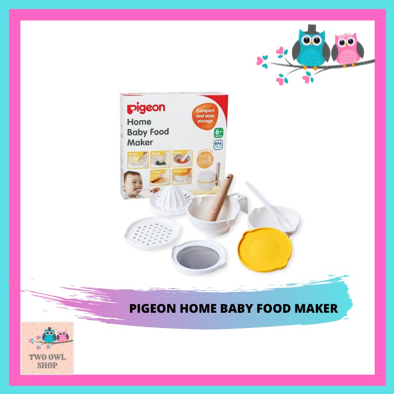 Twoowl BBK PIGEON HOME BABY FOOD MAKER, Saringan Makanan, Pemeras Jeruk, Penghalus Makanan Bayi