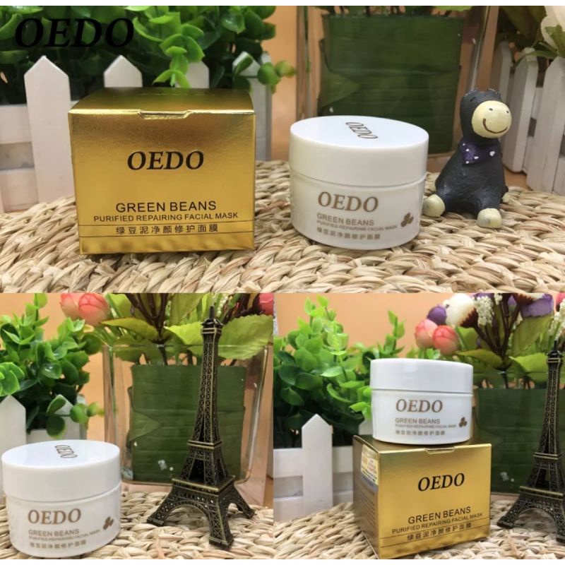 OEDO HOT FACE CLEANSING MUG BEAN MUD PEELING ACNE BLACKHEAD TREATMENT REMOVER CONTRACTIVE PORE WHITE-40ml