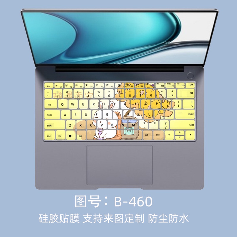 Film Pelindung Debu Keyboard Laptop Motif Kartun Bunga Untuk Huawei MateBook 14s / 13s 2021 HKD-W56 / EMD-W56