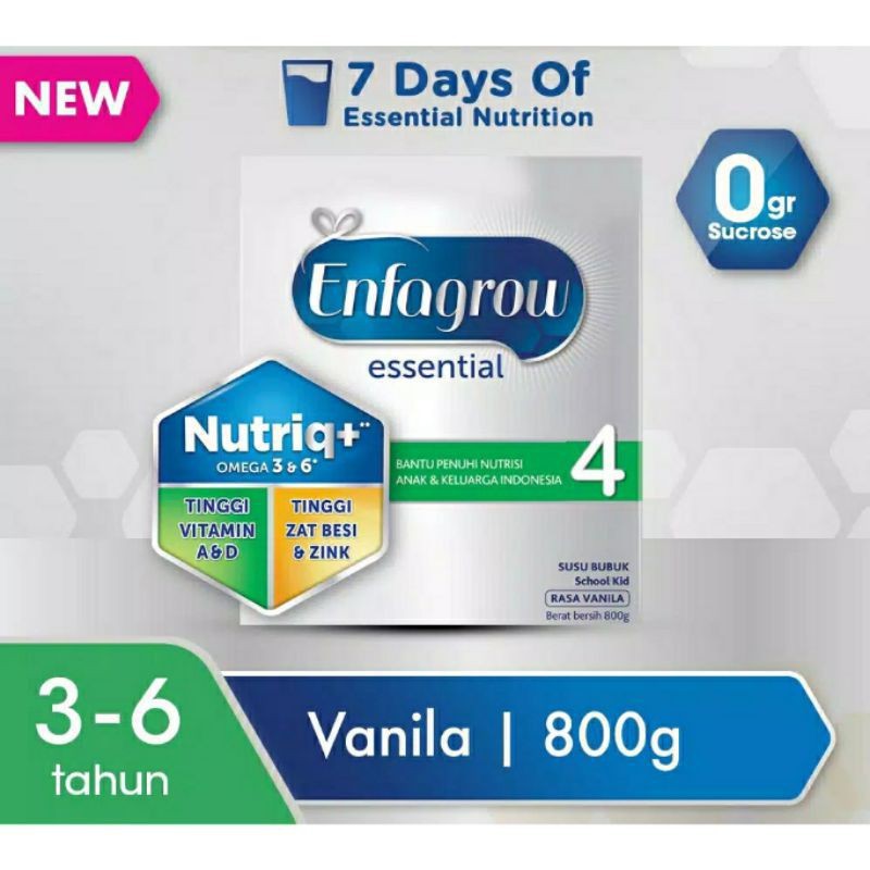 ENFAGROW ESSENTIAL A+4 VANILA 800GR