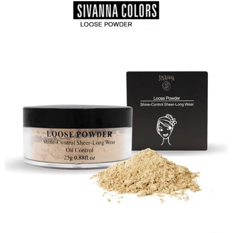 Sivanna Loose powder Shine control Sheer long wear