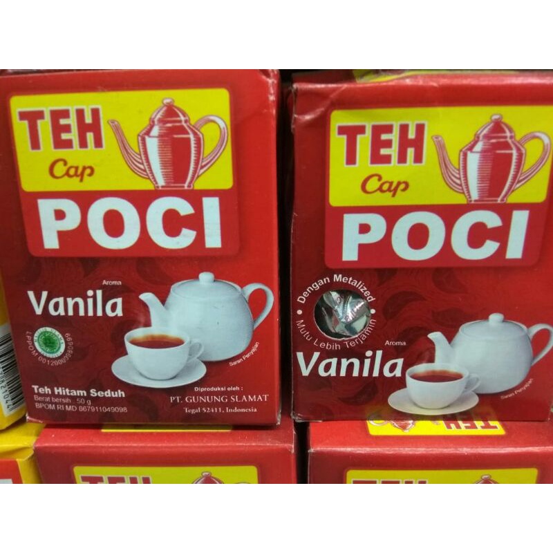 

Teh Cap Poci aroma Vanila 50 gr