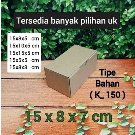 

kardus karton uk, 15x8x7 cm... die cut kotak aksesoris dll, model box pizza kualitas premium