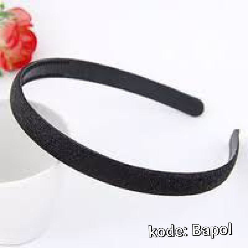 bando hitam polos sedang bapol