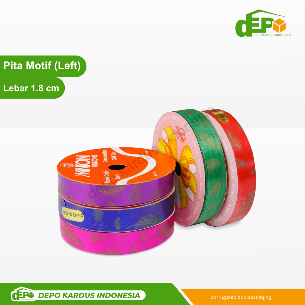 

Pita Motif Leaf ( 1,8 cm ) PER ROLL DEPO/pitakado/pitamotif/satin/pitasatin