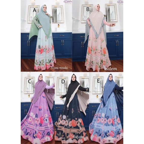 Zahwza series by eldeena/gamis eldena terbaru/syar'i eldeena elegan
