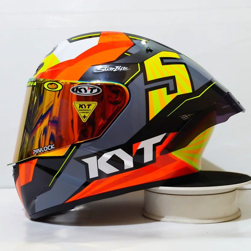 HELM kyt tt course motif jaume masia paket ganteng((gratis visor ori))100% ori bisa((COD))