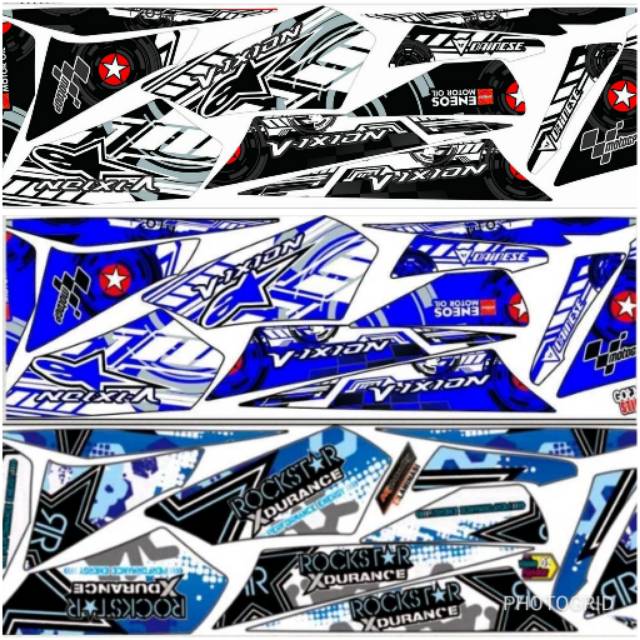 Striping Vixion 2010 2011 2012 Old / Lama Variasi Sticker Stiker Scotlite Skotlet Motor List Li Body