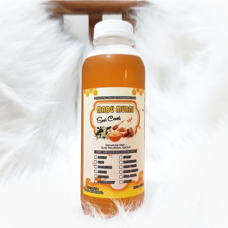 

Madu murni susi comel ukuran 750 gr