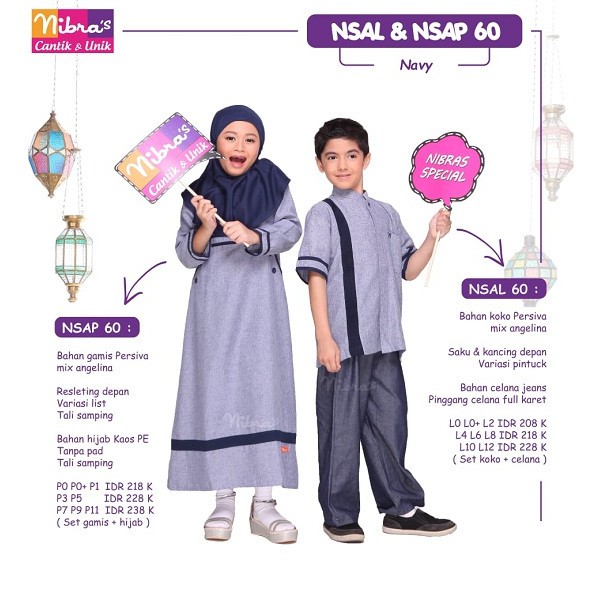 KOKO ANAK NIBRAS NSAL 60 NAVY L4