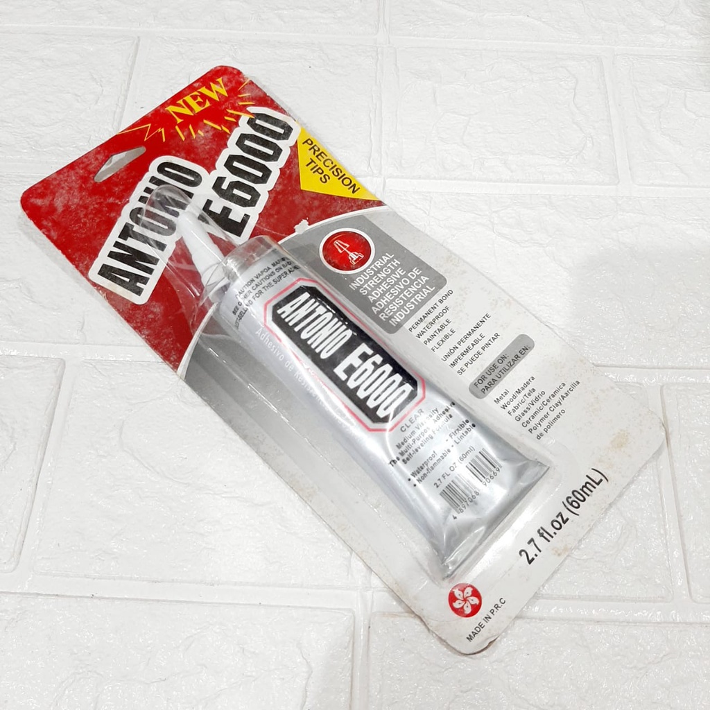 

Lem Epoxy Antonio E6000 / Multipurpose Super Adhesive E6000