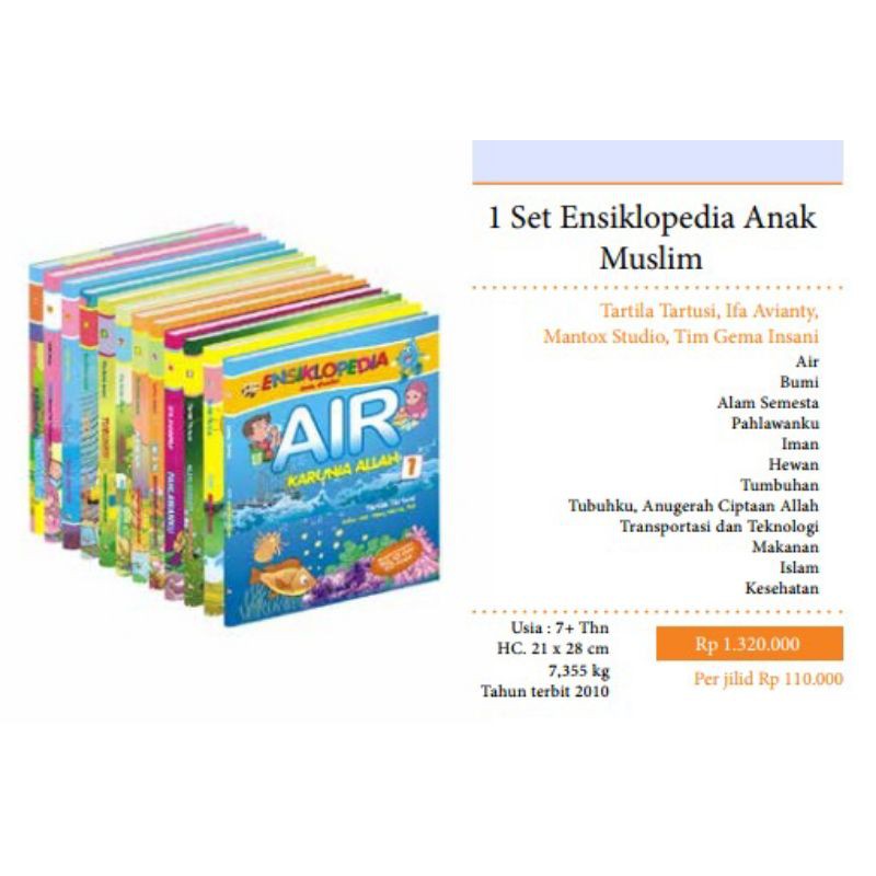 Ensiklopedi Anak Muslim 1 Set