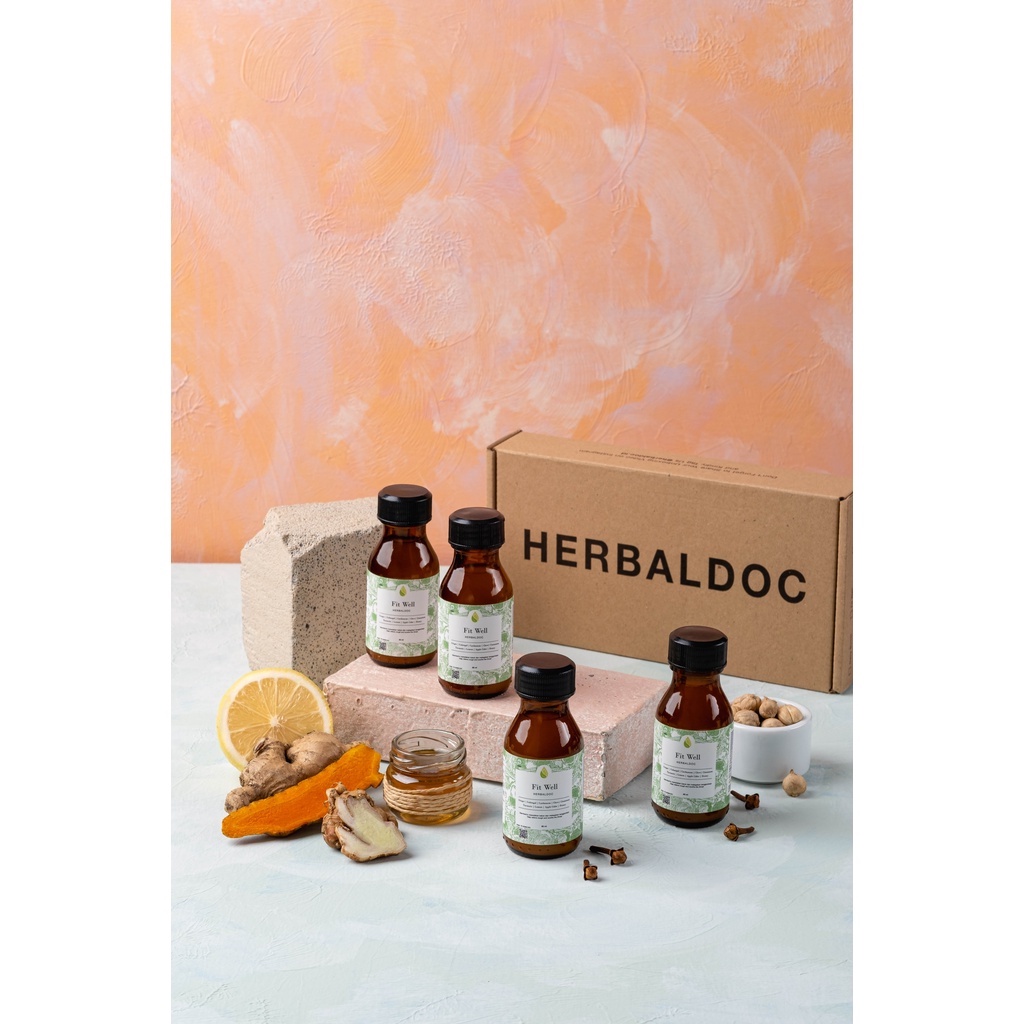 

Herbaldoc - Promo 4 Fit Well Travel Size Double Shot (Jamu Herbal Kencur Jahe Madu Lemon Kunyit Dll)