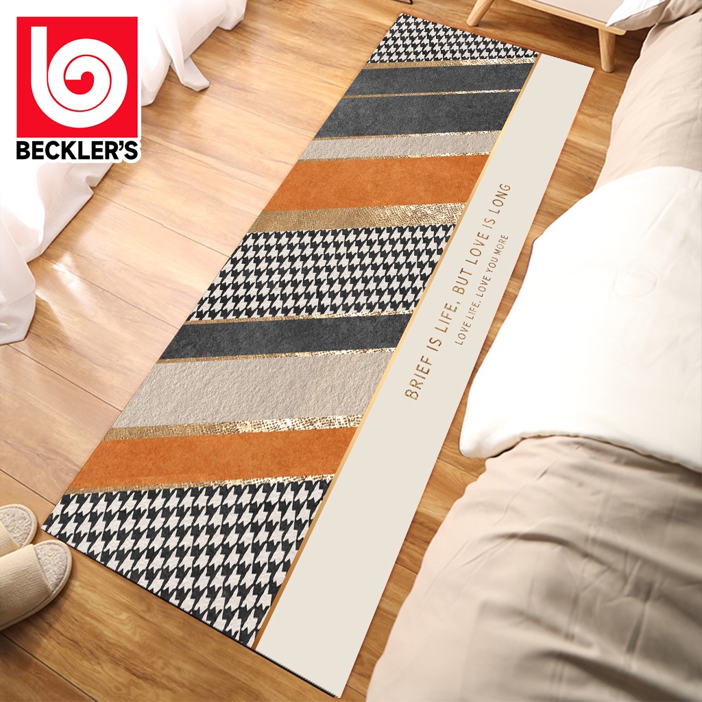 Beckler's Keset Dapur 2in1 Minimalis Anti Slip / Keset Kaki 1Set 2 Pcs Kitchen Floor Mat