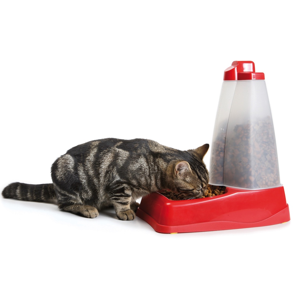 Savic Gourmet Store 3 L, tempat makan / dry food dispenser untuk kucing dan  anjing