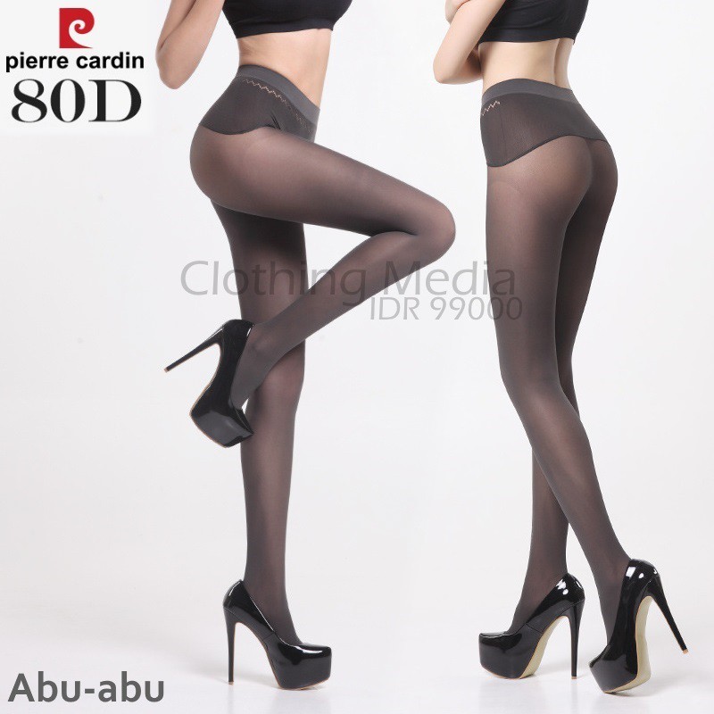 PIERRE CARDIN Pantyhose Seamless Tebal 80D Premium Soft Velvet Tights Stocking Elastis