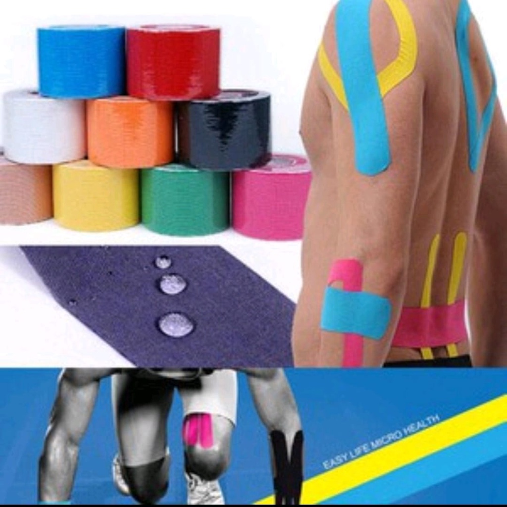 WRISTTAPE / KINESIO TAPE/KINESIOLOGY/PEREKAT ELASTIS/TAPE OLAH RAGA PRIA &amp; WANITA