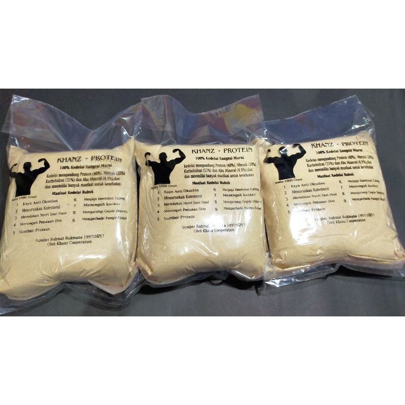 Whey Protein Susu Kedelai Serbuk ORIGINAL 1KG (1000GRAM)