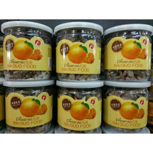 

BaiGuo Food / Bai Guo Preserved Plum Manisan Kulit Jeruk Rasa Madu.