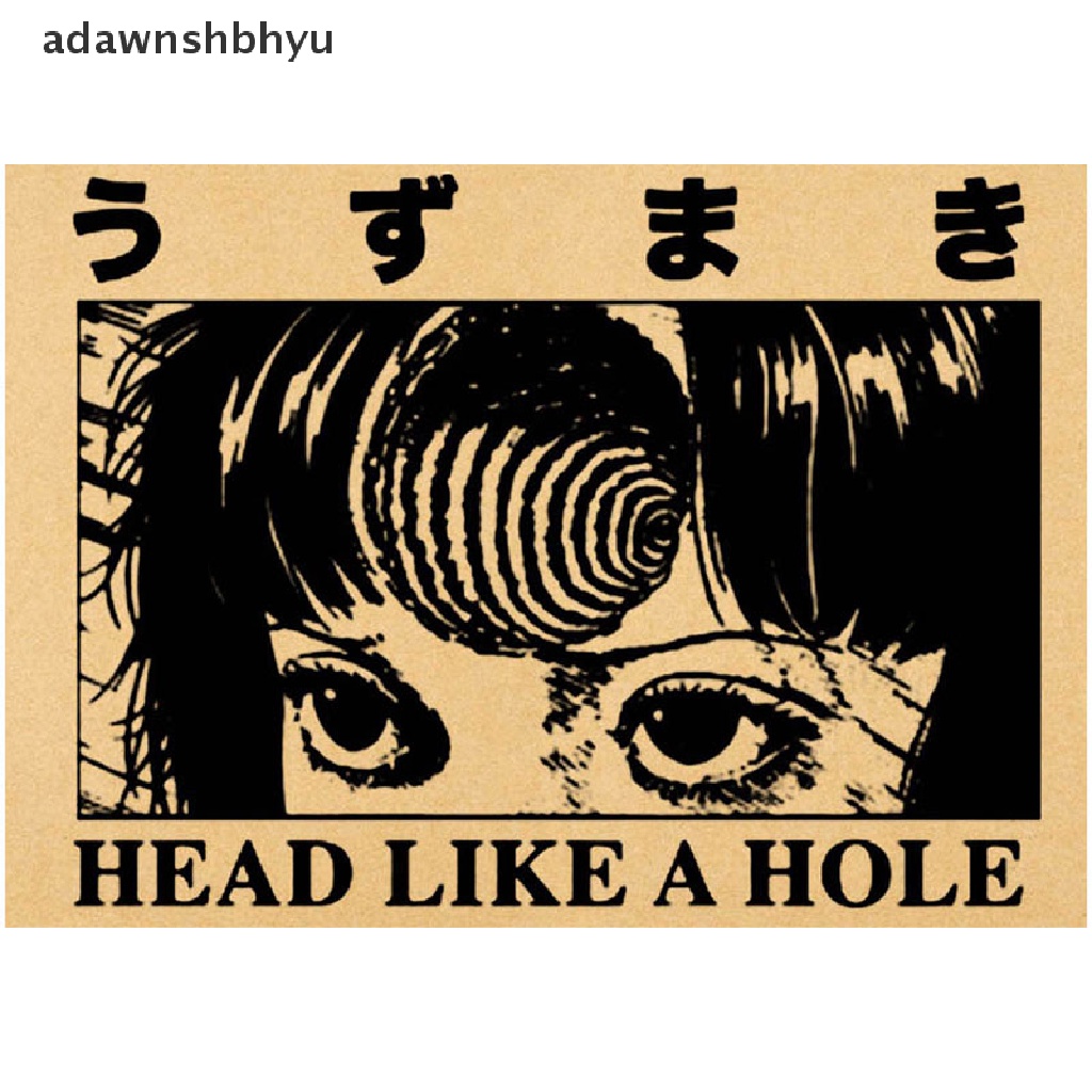 [adawnshbhyu] 50pcs Poster Anime Junji Ito Kualitas Tinggi Kamar Rumah Kartun Seni Cetak Stiker