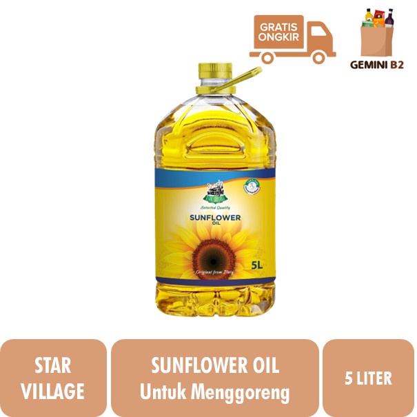 

Star Village Sunflower Oil Minyak Bunga Matahari 5 Liter dari Italia