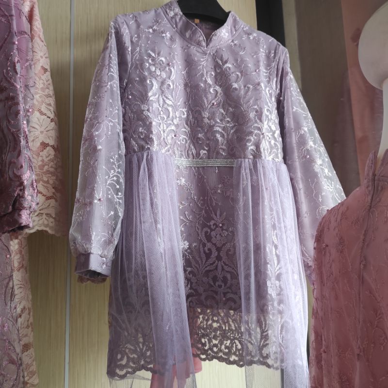 Atasan Kebaya Lilac Lavender Ungu