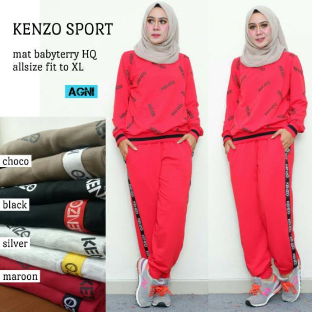 Baju setelan kenzo sport