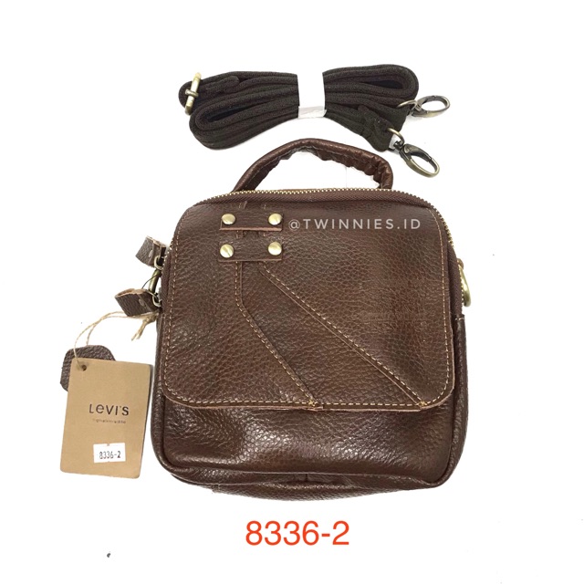 Tas RB KECIL selempang pria kulit import LEVIS 8336-2
