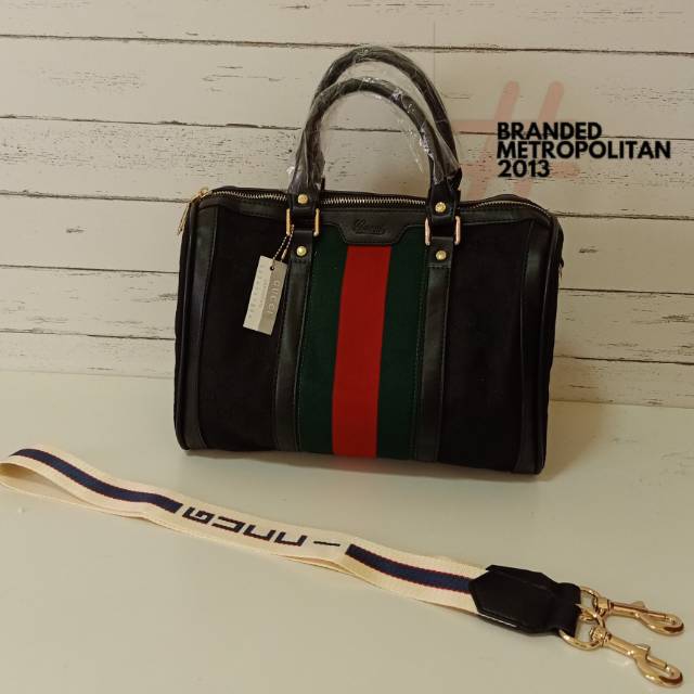 TAS GU*CI SPEDY BOSTON KANVAS 30cm