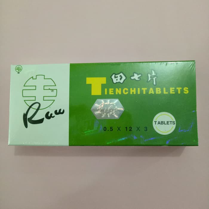 

raw tienchi tablets isi 36 tablet strip
