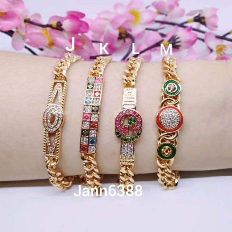 Gelang rantai permata zircon lapis mas ☆GX-10☆