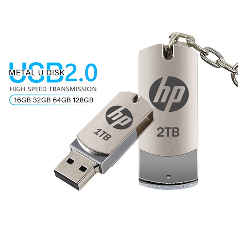 Hp Flashdisk Usb 2.0 2TB High Speed Bahan Metal Anti Air Kapasitas Besar