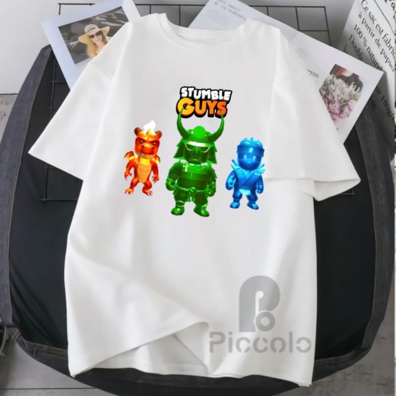 baju kaos anak stumble guys bahan premium Free nama