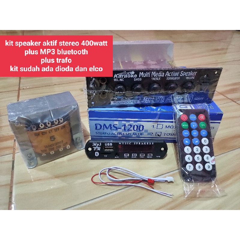 kit stereo aktif speaker 400w plus MP3 bluetooth
