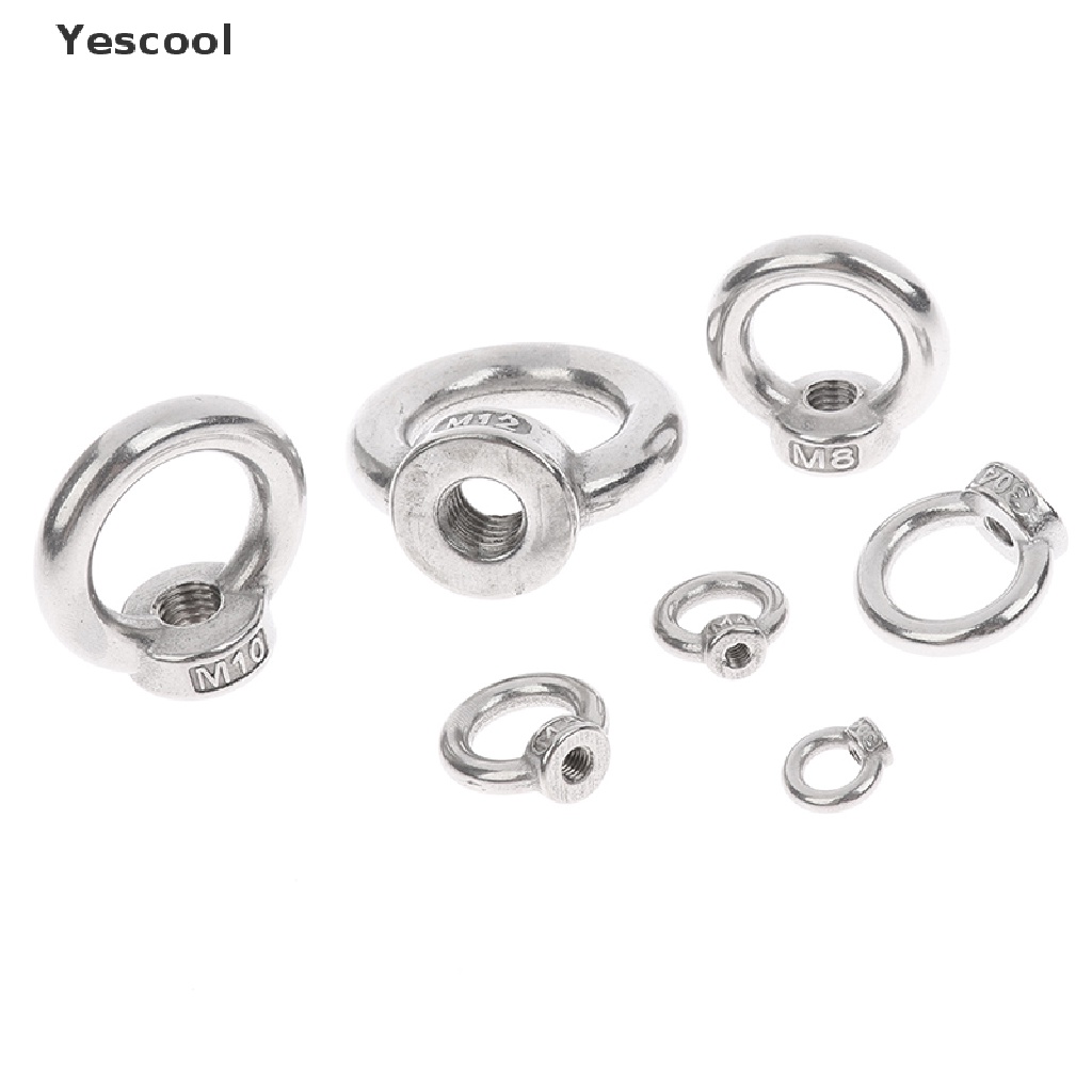 Yescool 2Pcs Sekrup Ring Eyebolt M3 - M12