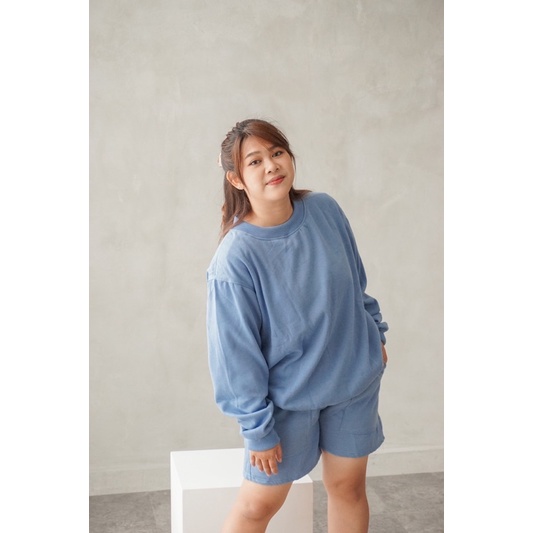 Basic Sweater Steel Blue