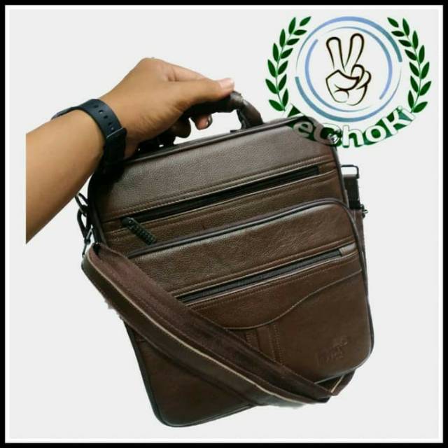 Tas Selempang Jinjing Kerja Pria Full Kulit Sapi Asli - Montblanc l TK350354 IDR 350k