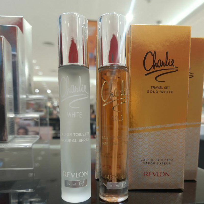 Revlon Charlie Travel size : Gold & White