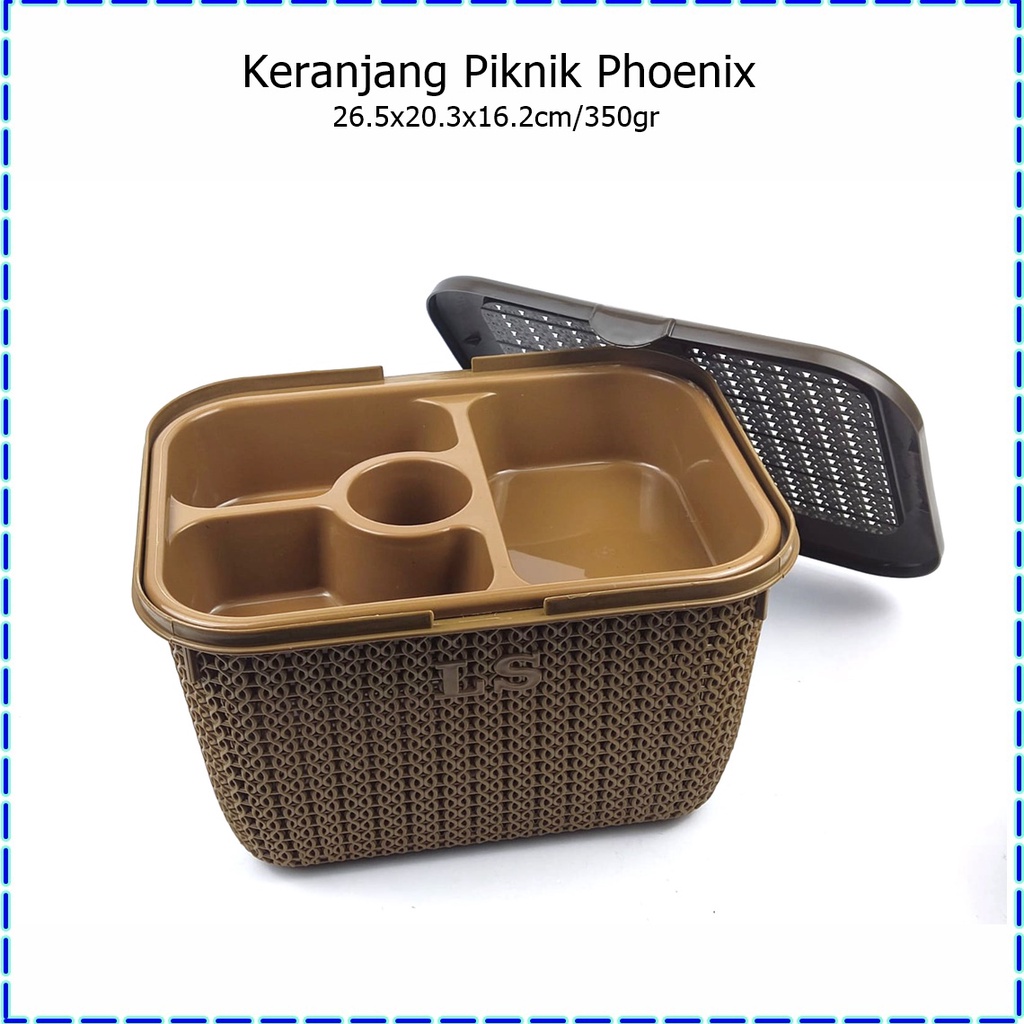 Keranjang Piknik/Keranjang Penyimpanan Makanan Phoenix