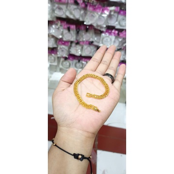 gelang  (logam mesin wrna 24k)