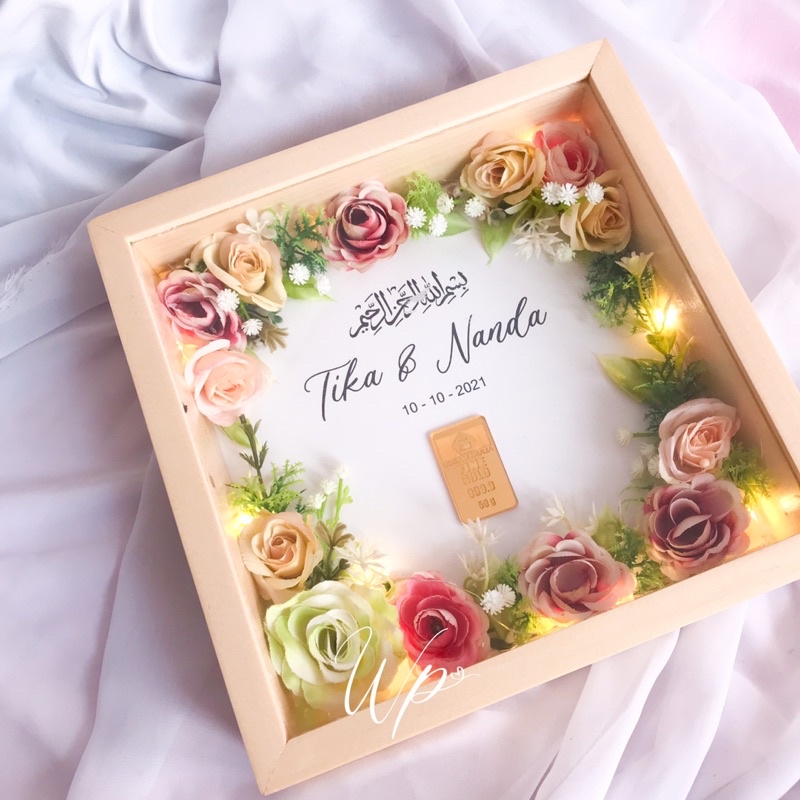 frame mahar nikahan | mahar nikah | mahar LM | mahar uang | mahar lampu